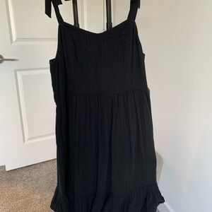 Old Navy Black Spaghetti Strap Sundress